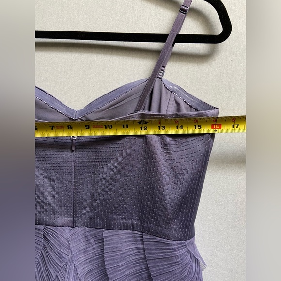 BCBG Maxazria Purple Strapless Prom Formal Dress Sz 12 - Picture 9 of 15